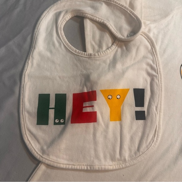 Hudson Baby HBC Stripes - NWT - White and Multicolor Matching Set - Picture 2 of 9